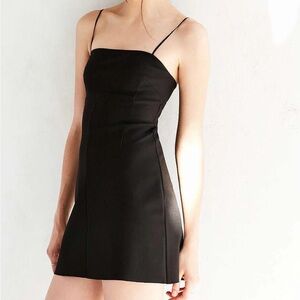 Silence + Noise Black Strapless Dress